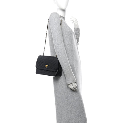 Chanel Lambskin Quilted Medium Single Flap Black 2 of 17