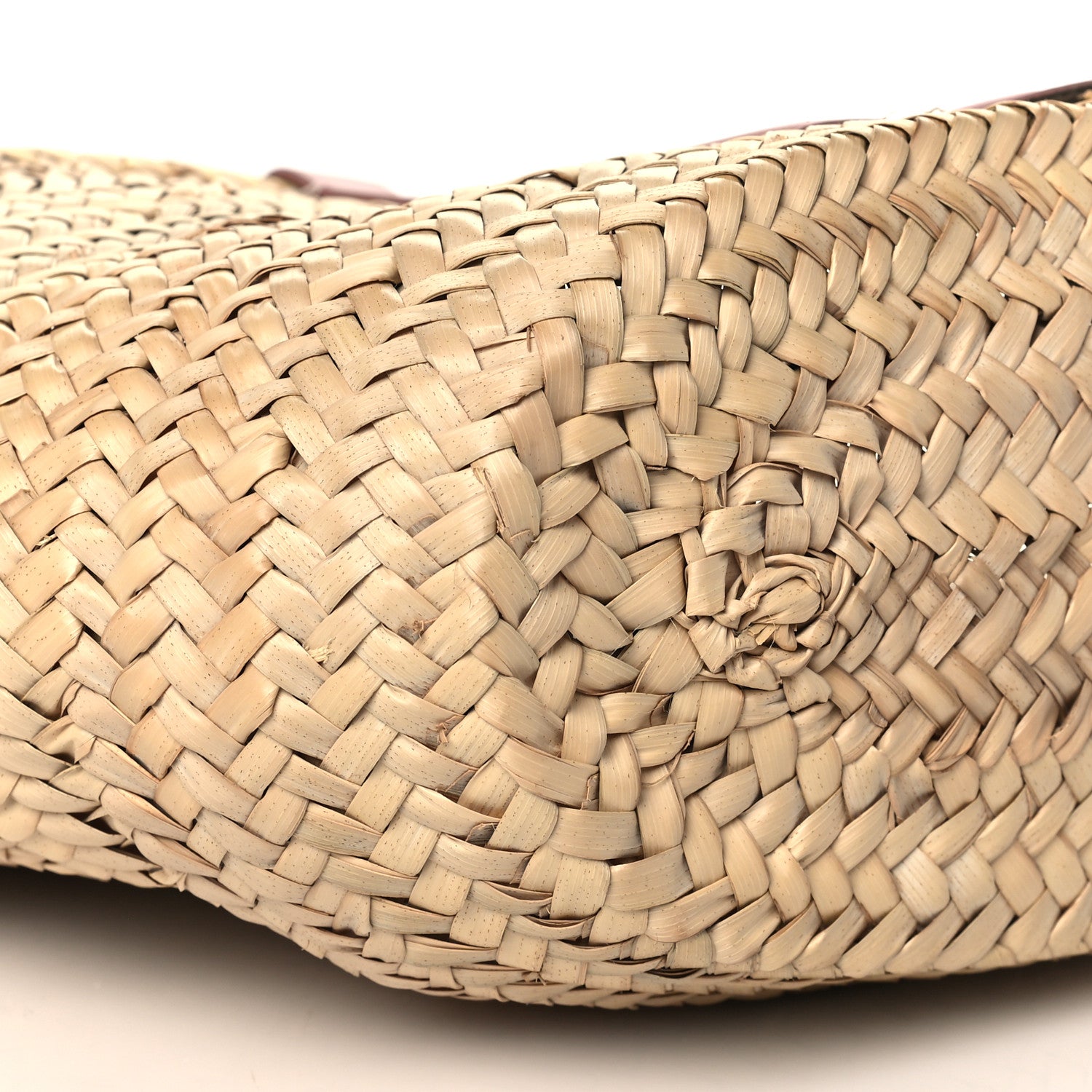 Celine Raffia Calfskin Triomphe Teen Panier Vintage Pink 8 of 9