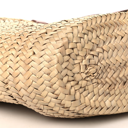 Celine Raffia Calfskin Triomphe Teen Panier Vintage Pink 8 of 9