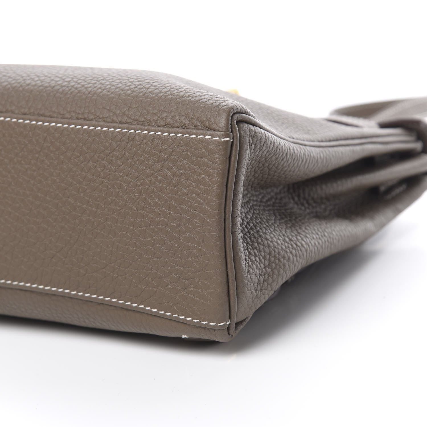 Hermes Taurillon Clemence Kelly Ado Backpack Etoupe 9 of 9
