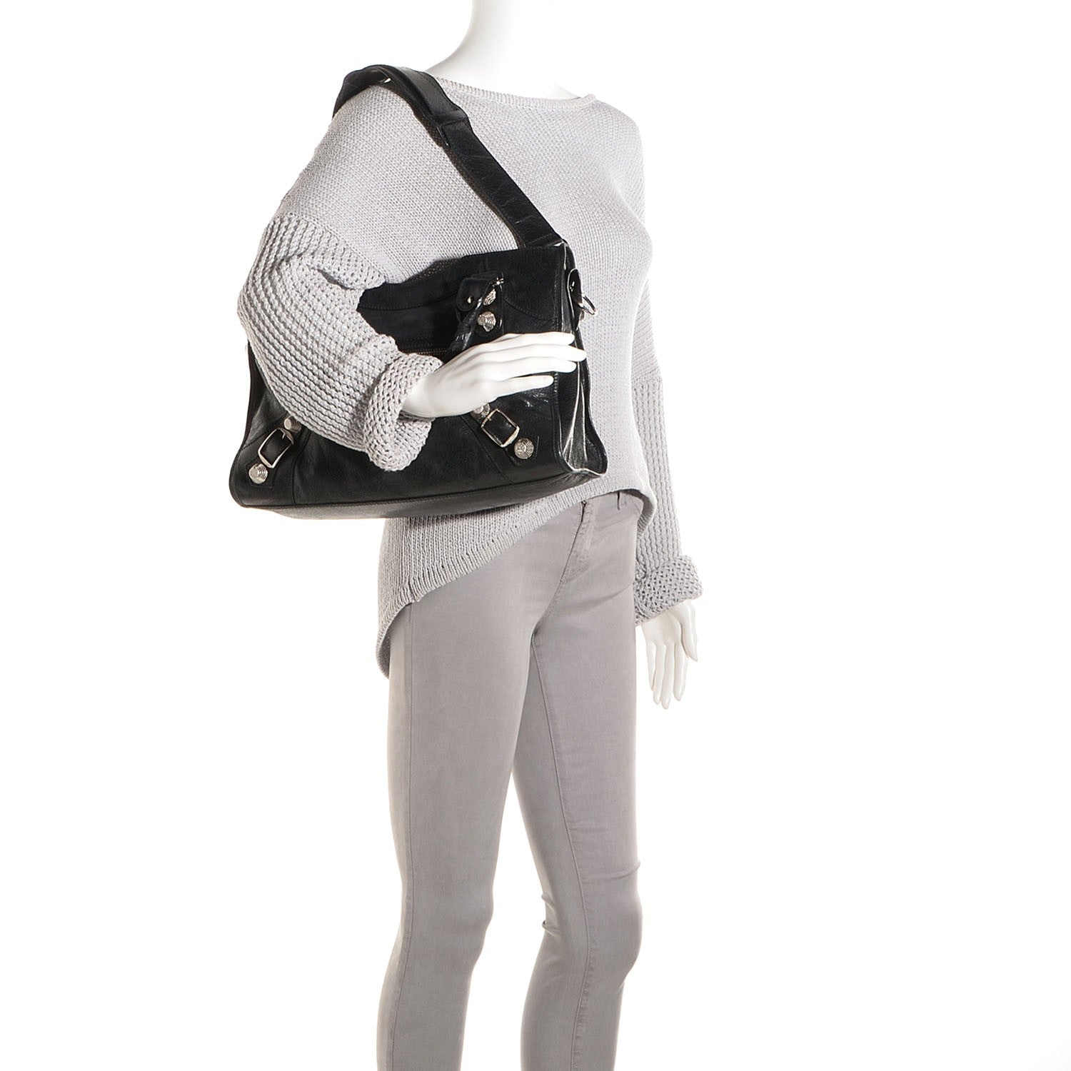 Balenciaga Agneau Giant 21 Silver Hardware City Black 2 of 11