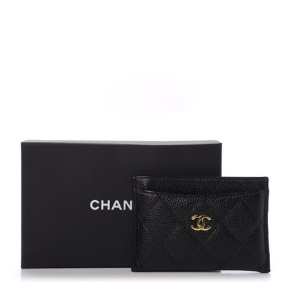 Chanel Caviar Quilted Card Holder Black 9 of 9