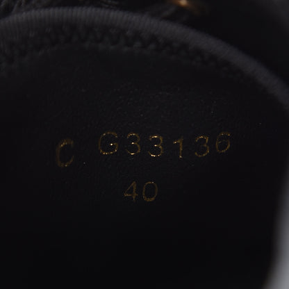 Chanel Velvet Womens CC Sneakers 40 Black 7 of 9