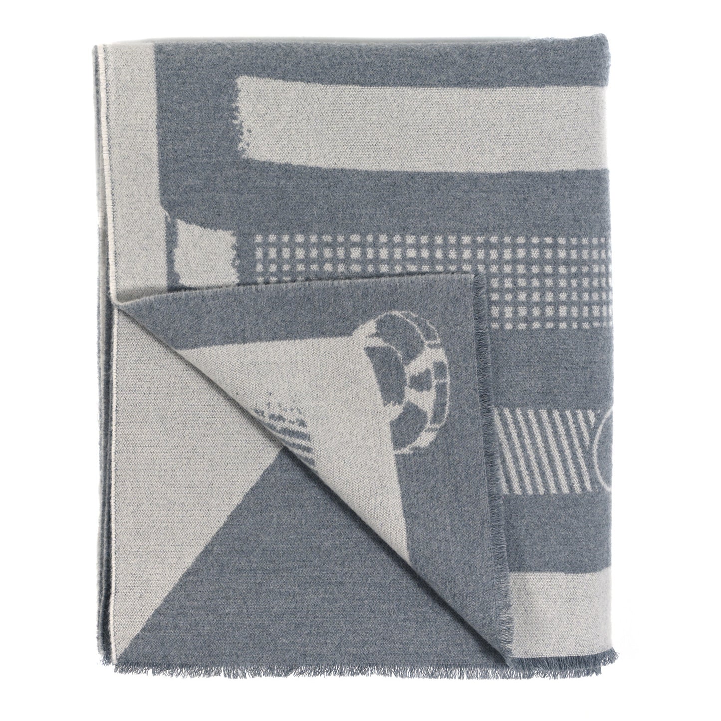 Wool Les Sangles Blanket Galet