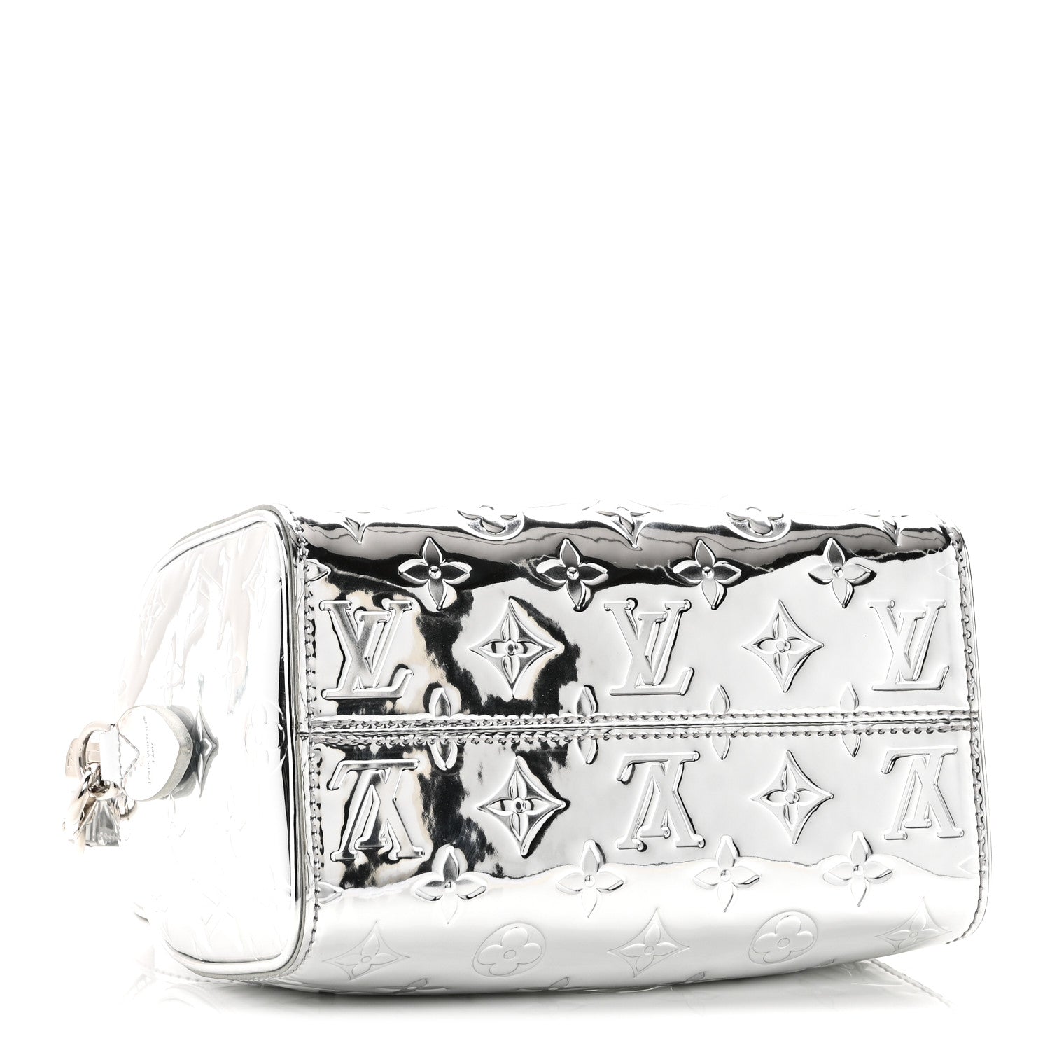 Louis Vuitton Monogram Miroir Speedy Bandouliere 20 Silver 4 of 9
