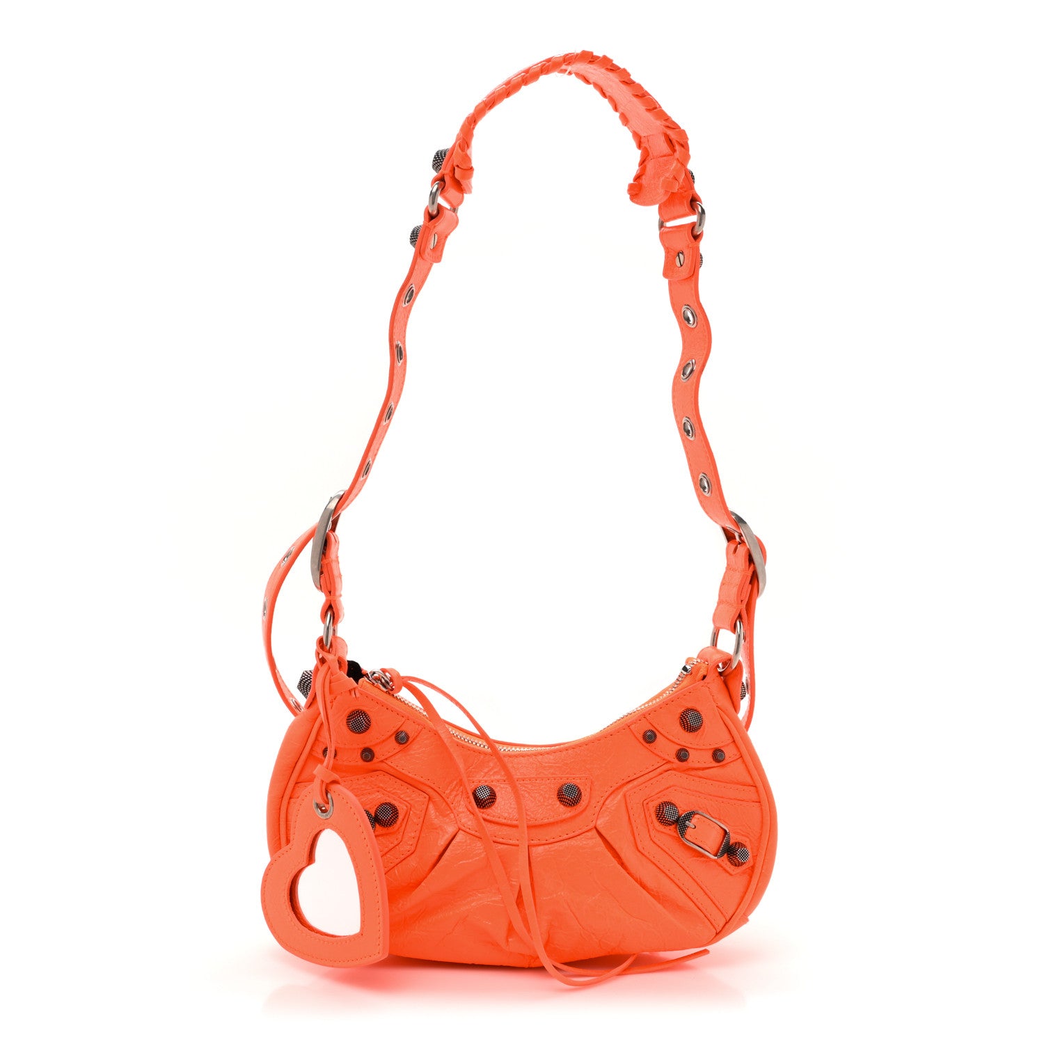 Balenciaga Agneau Arena Le Cagole Shoulder Bag XS Orange 4 of 16