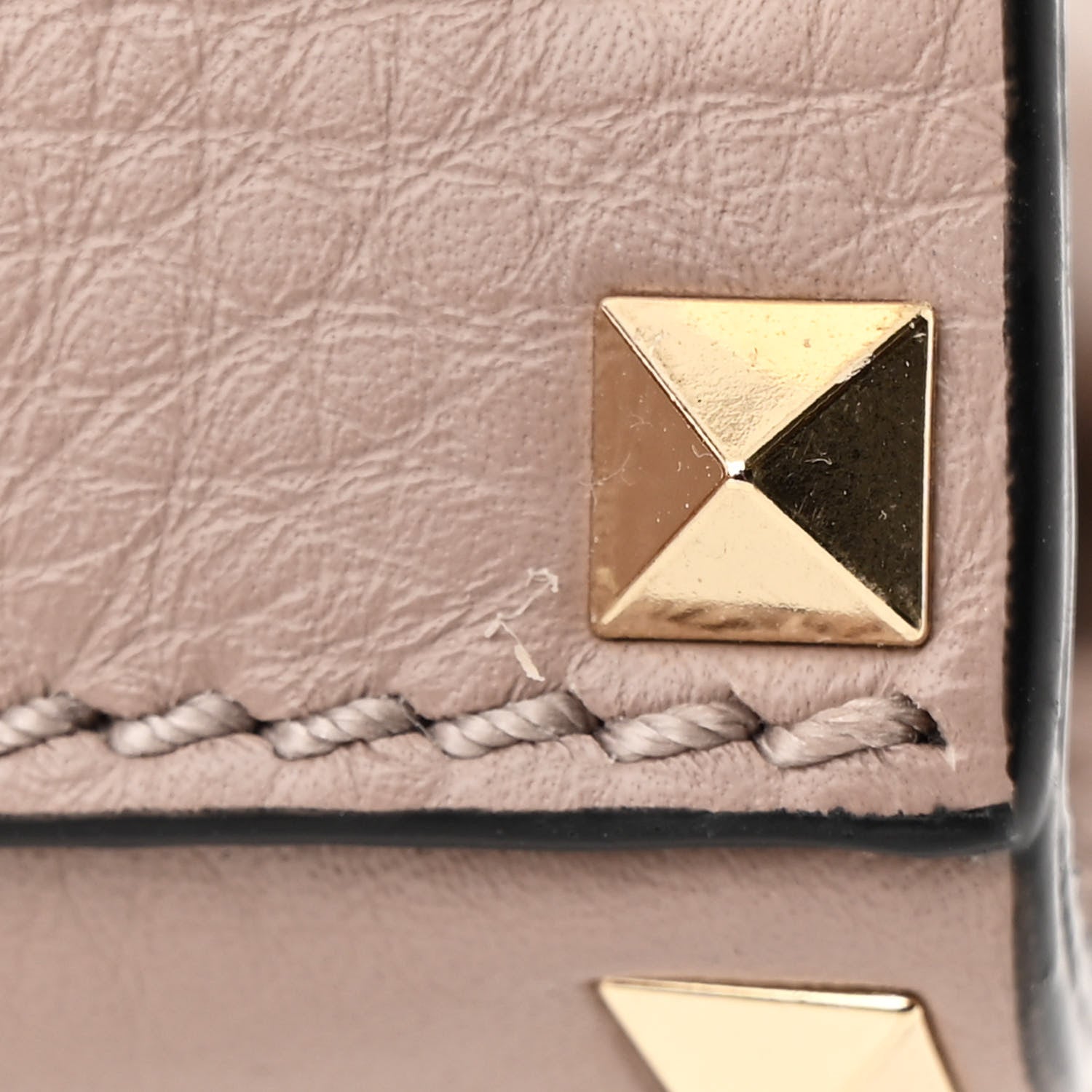 Valentino Garavani Pebbled Calfskin Medium Rockstud Flip Lock Crossbody Bag Clay 10 of 12