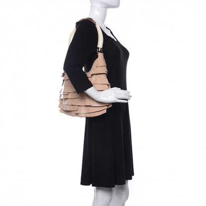 Saint Laurent Chevre Ruffle Saint Tropez Beige 2 of 12