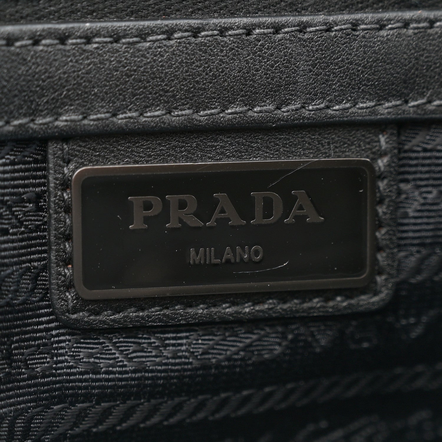 Prada Tessuto Nylon Soft Calfskin Pocket Backpack Black 6 of 11
