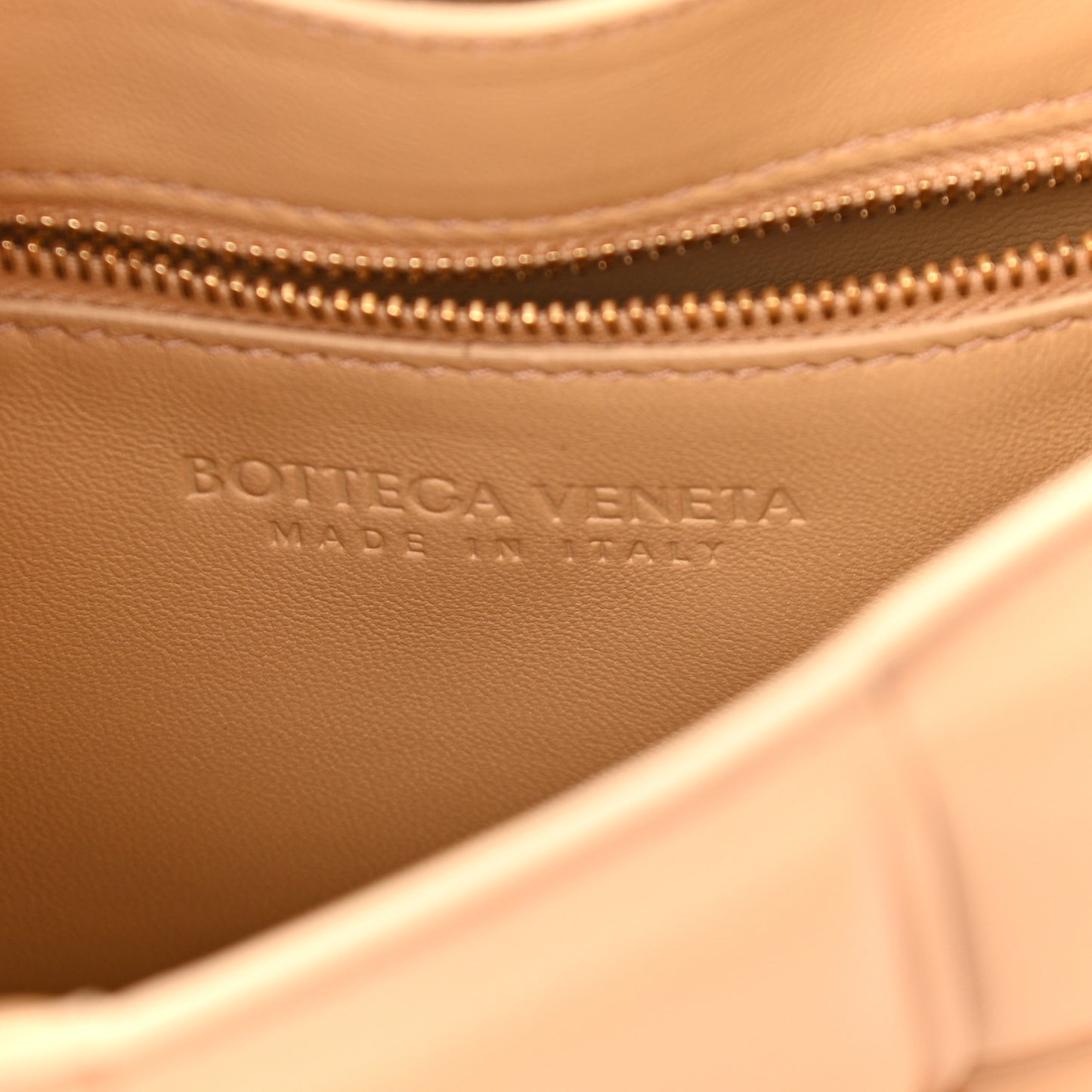 Lambskin Maxi Intreccio Padded Chain Cassette Crossbody Bag Almond