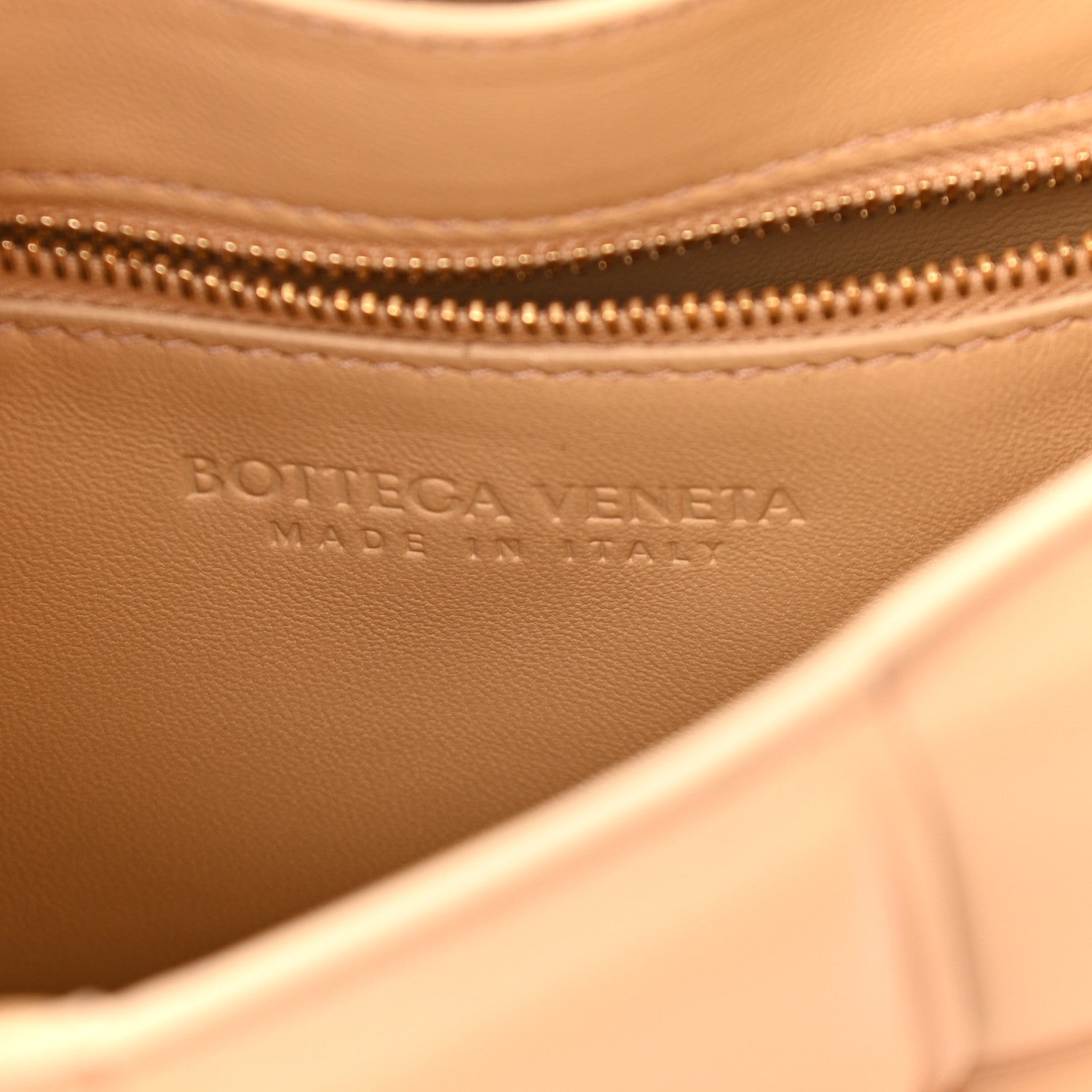 Bottega Veneta Lambskin Maxi Intreccio Padded Chain Cassette Crossbody Bag Almond 6 of 10