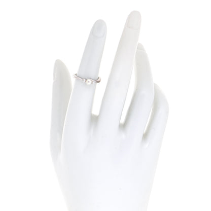 Mikimoto 18K White Gold Diamond Akoya Pearl 4mm Ring 49 5 3 of 8
