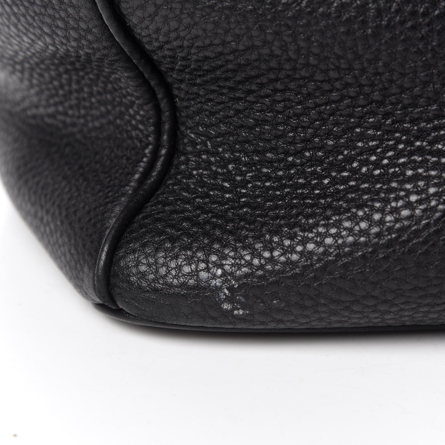 Vitello Daino Shopping Tote Black