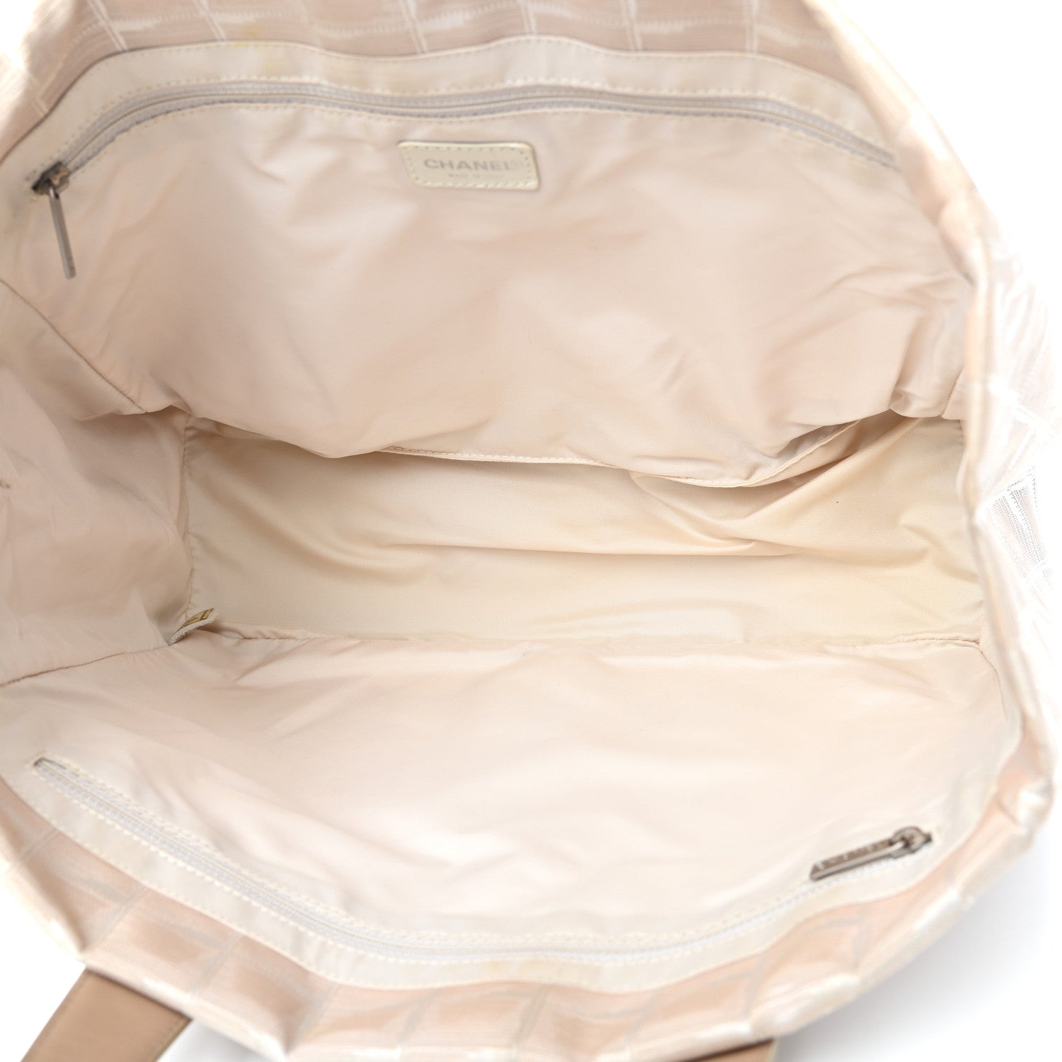 Chanel Nylon Medium Travel Tote Beige 5 of 10