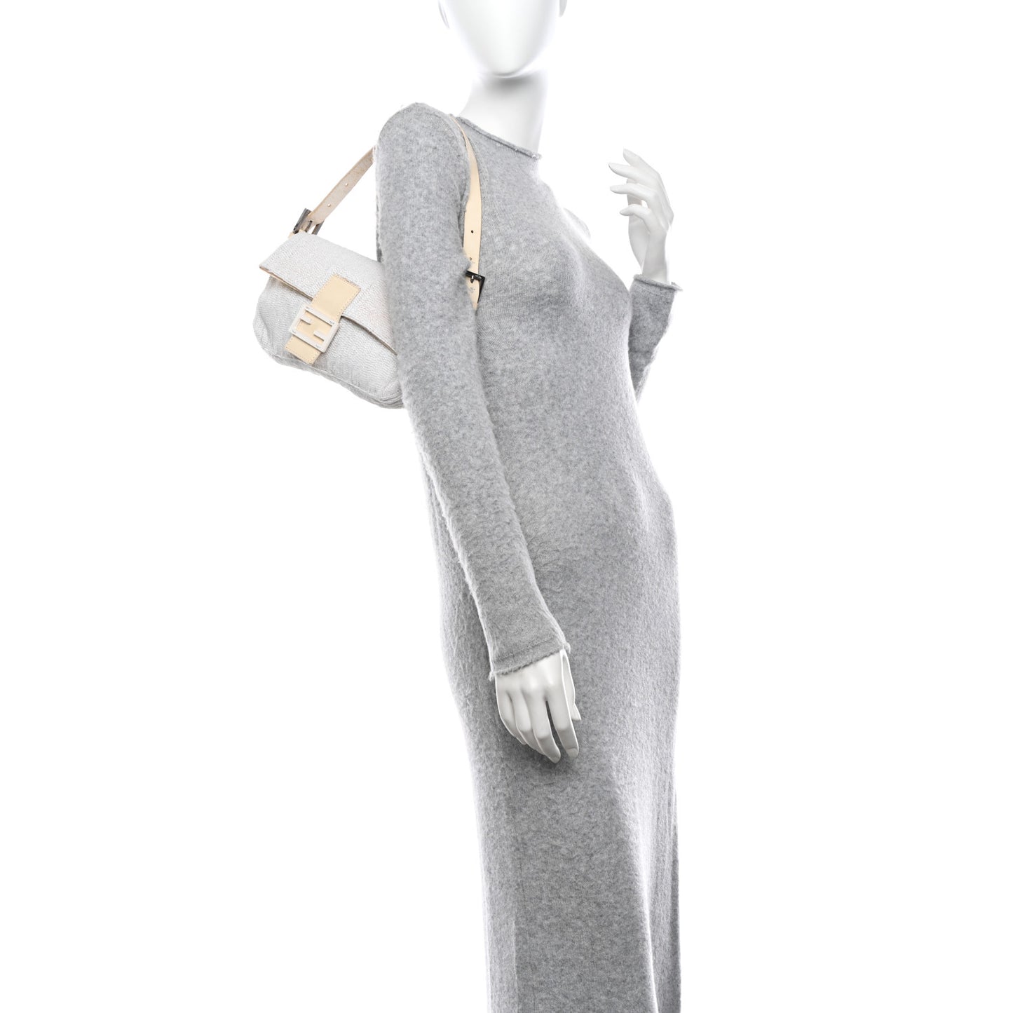 Beaded Baguette White