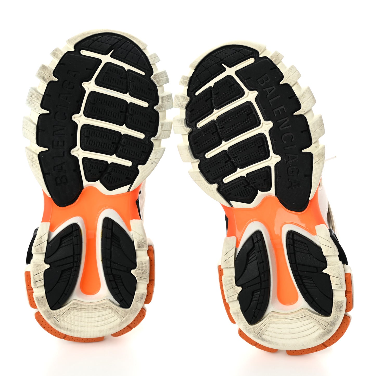 Mesh Nubuck Effect Fabric LED Womens Track Sneakers 37 White Orange