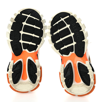 Balenciaga Mesh Nubuck Effect Fabric LED Womens Track Sneakers 37 White Orange 5 of 8