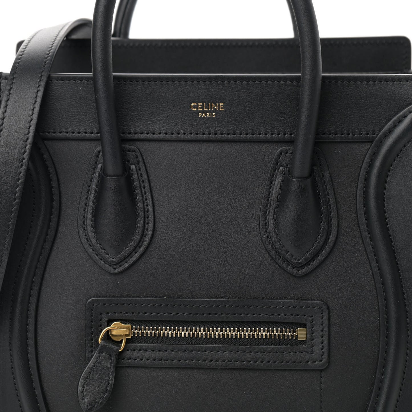 Smooth Calfskin Nano Luggage Black