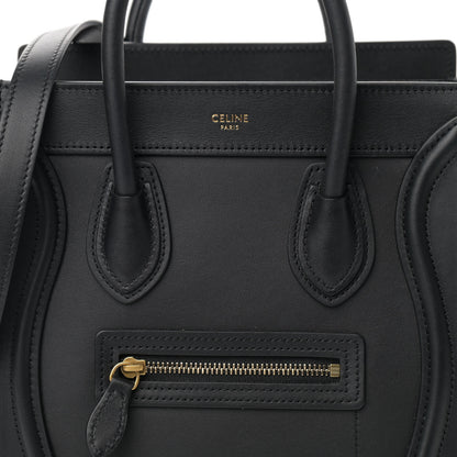 Celine Smooth Calfskin Nano Luggage Black 8 of 13
