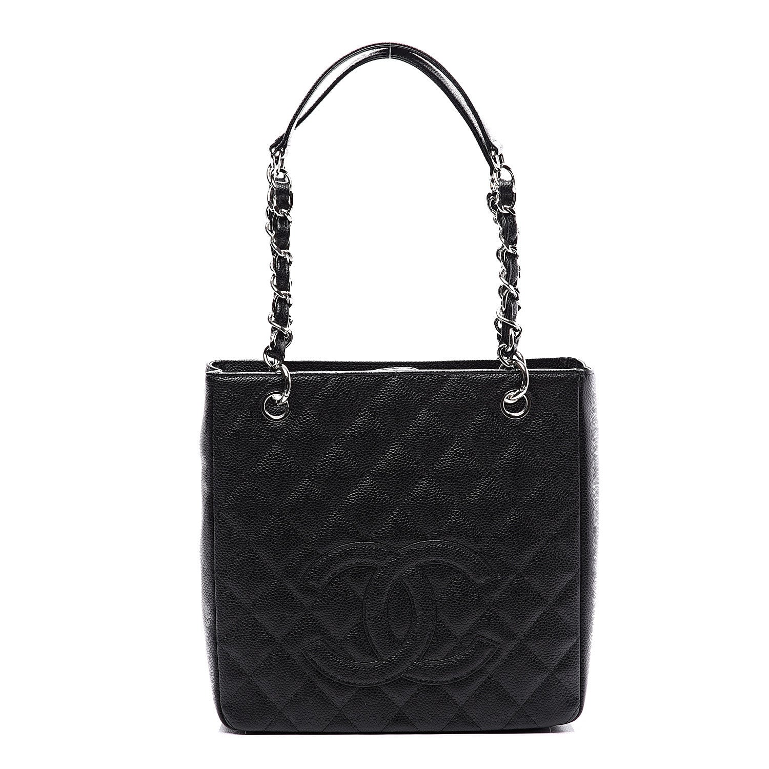 Chanel Caviar Quilted Petit Shopping Tote PST Black 1 of 10