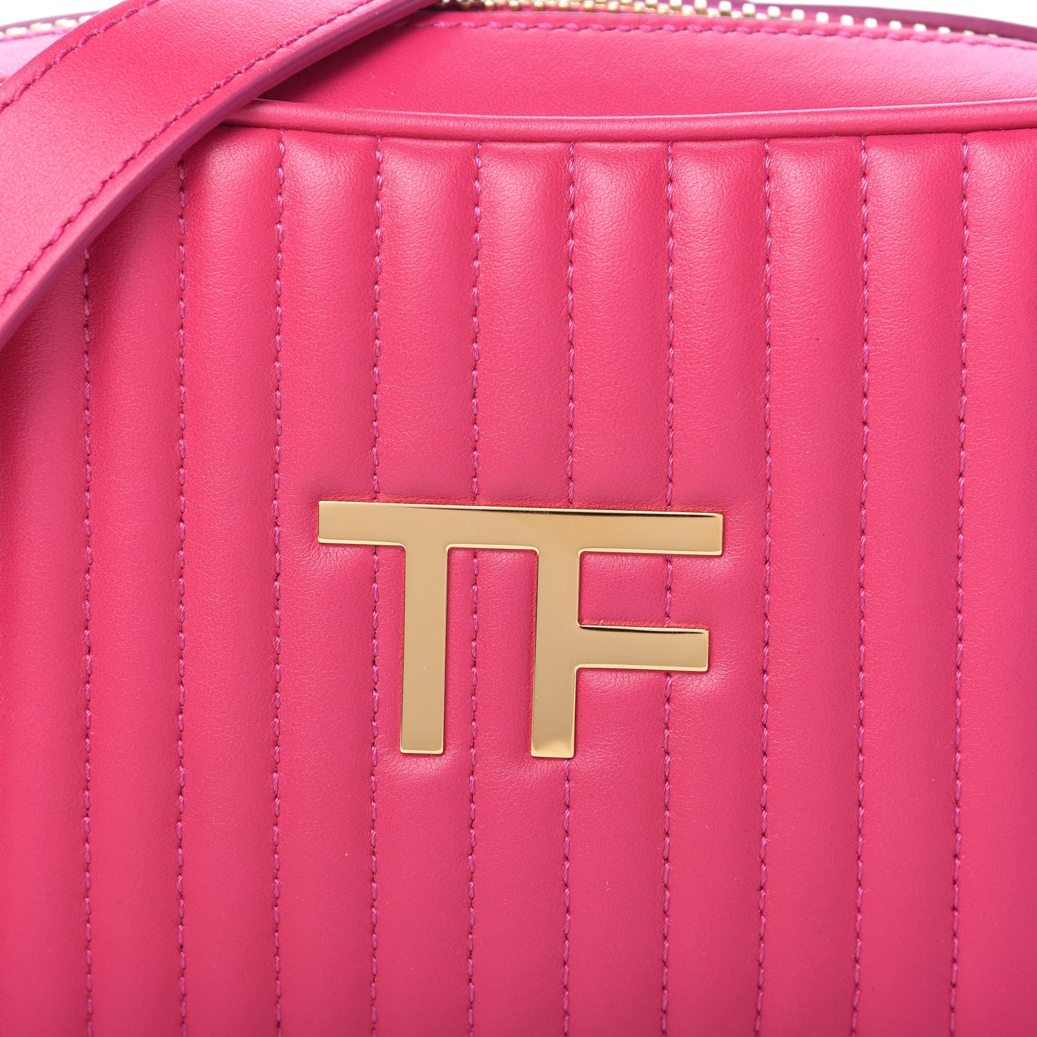 Tom Ford Bos Taurus Calfskin Quilted TF Camera Bag Cabaret 9 of 9