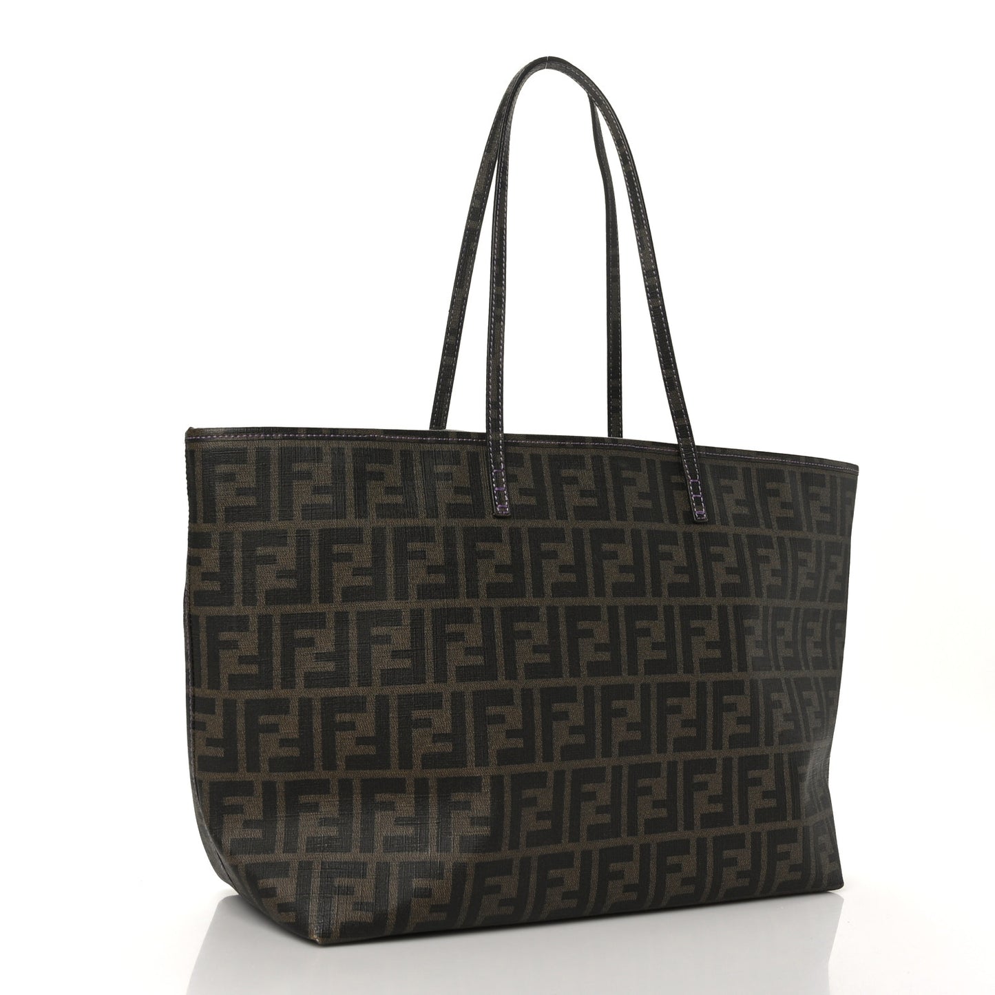 Zucca Spalmati Medium Roll Tote Tobacco Viola