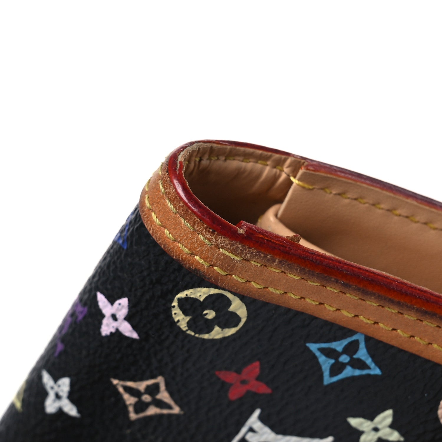 Louis Vuitton Monogram Multicolor Porte Tresor International Wallet Black 16 of 17