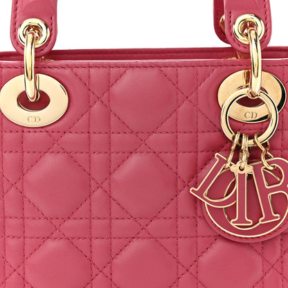 Christian Dior Lambskin Cannage Mini Lady Dior Pink 8 of 10