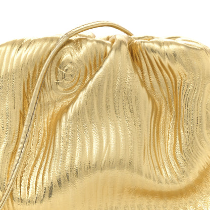 Bottega Veneta Metallic Bark Calfskin The Mini Pouch Gold 8 of 12