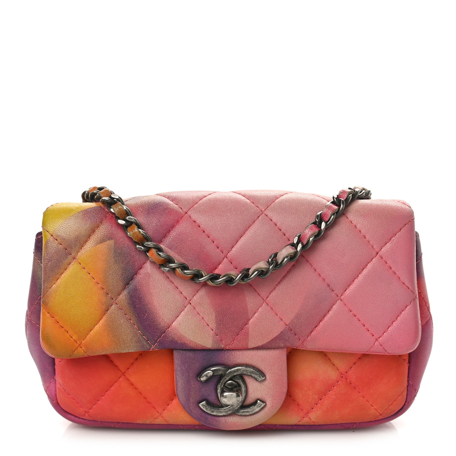Chanel Lambskin Quilted Extra Mini Flower Power Flap Multicolor 1 of 9