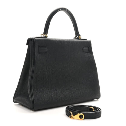 Hermes Togo Kelly Retourne 28 Black 3 of 10