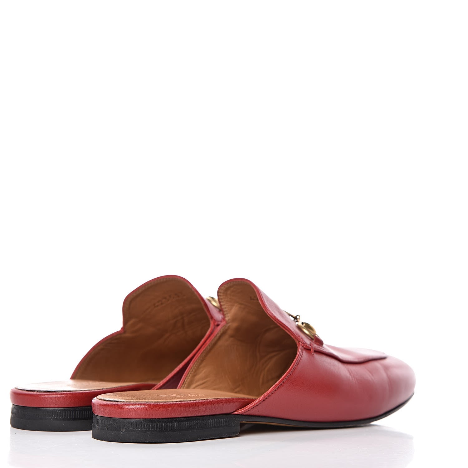 Gucci Malaga Kid Womens Princetown Slippers 37.5 Hibiscus Red 4 of 17
