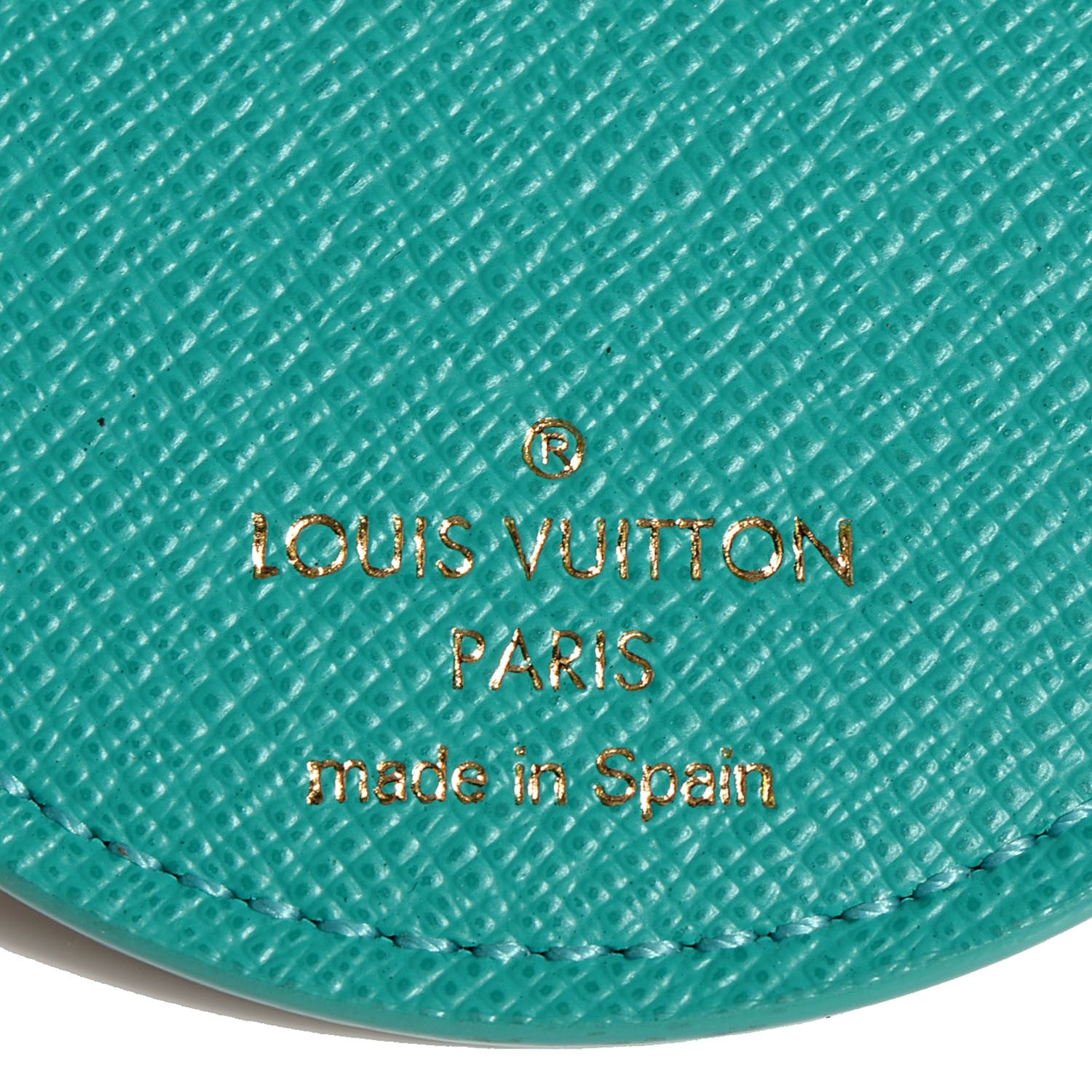 Louis Vuitton Monogram Illustre V Bag Charm Key Ring Turquoise 5 of 6