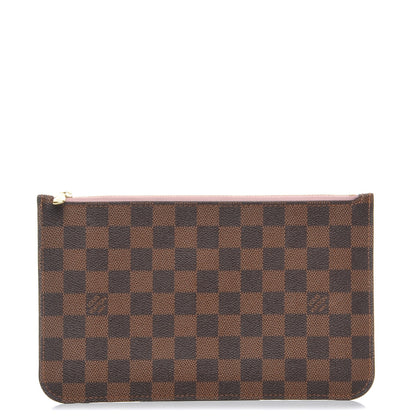 Louis Vuitton Damier Ebene Neverfull MM GM Pochette Rose Ballerine 1 of 8