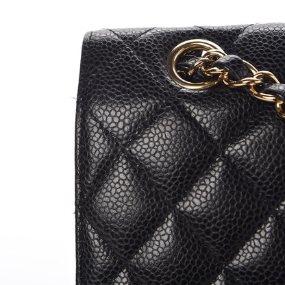 Chanel Caviar Quilted Medium Double Flap Black 9 of 13