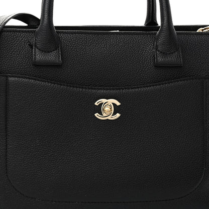 Chanel Grained Calfskin Small Neo Executive Shopper Tote Black 8 of 11