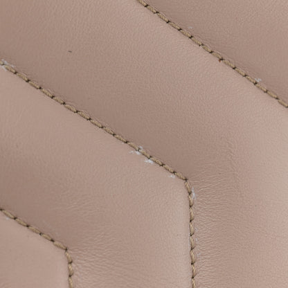 Saint Laurent Calfskin Y Quilted Monogram Medium Loulou Chain Satchel Light Natural 11 of 13