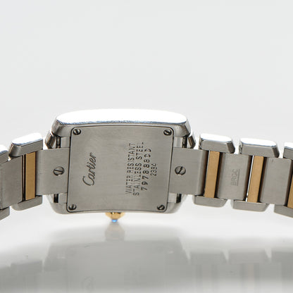 Cartier Stainless Steel 18K Yellow Gold 20mm Tank Francaise Quartz Watch 6 of 8