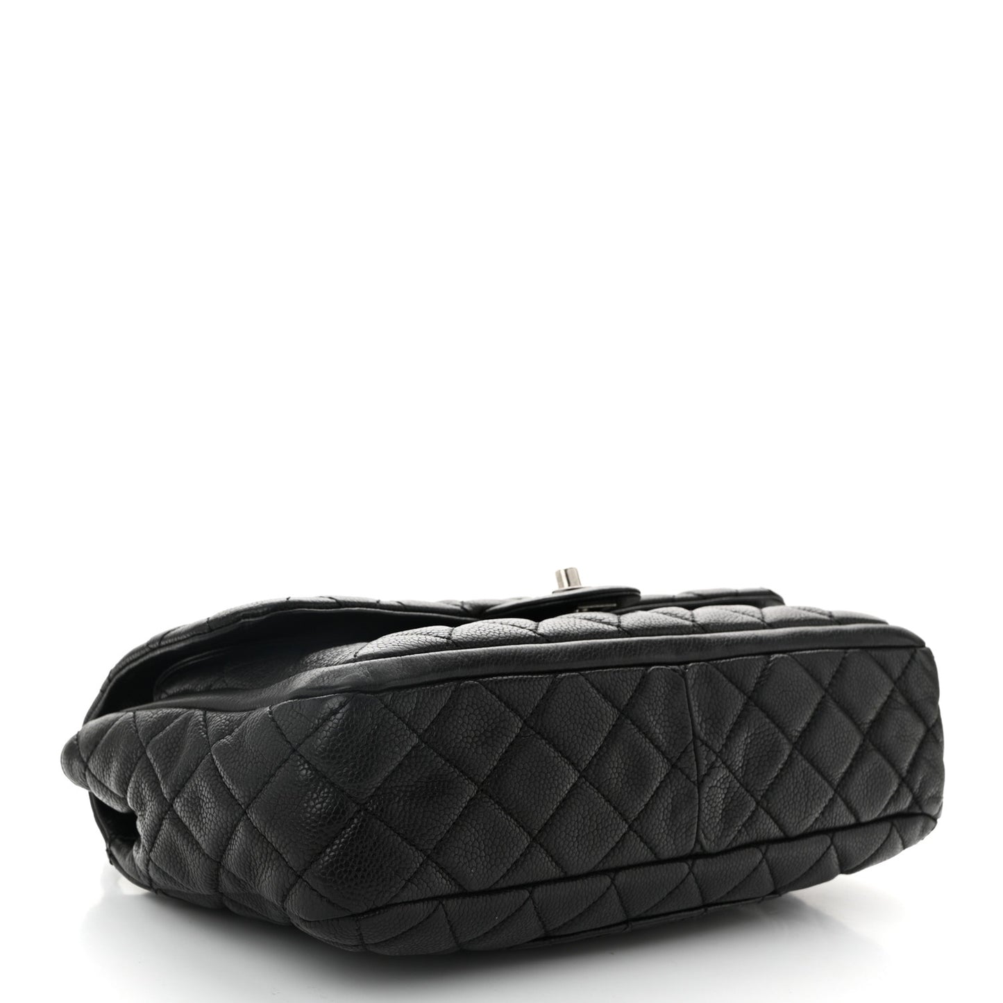 Caviar Quilted Large Now and Forever Flap Black