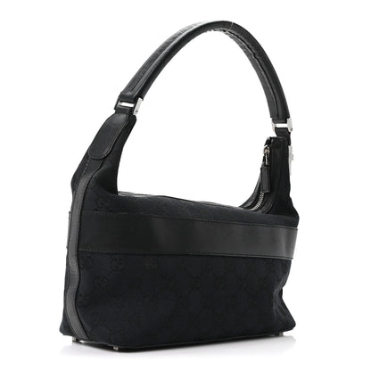 Gucci GG Canvas Monogram Shoulder Bag Black 3 of 10