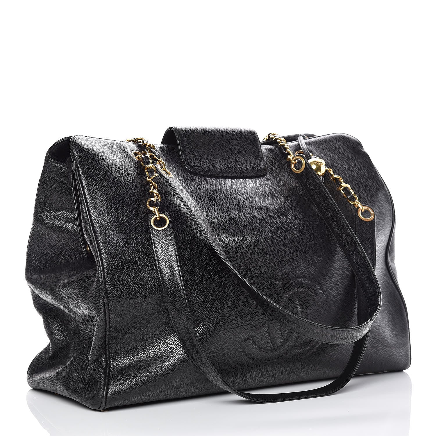 Chanel Caviar XL Weekender Bag Black 3 of 17