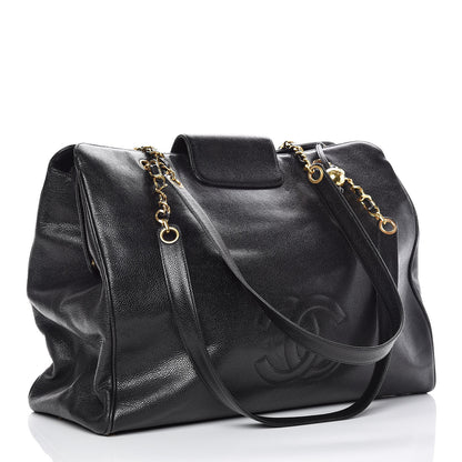 Chanel Caviar XL Weekender Bag Black 3 of 17