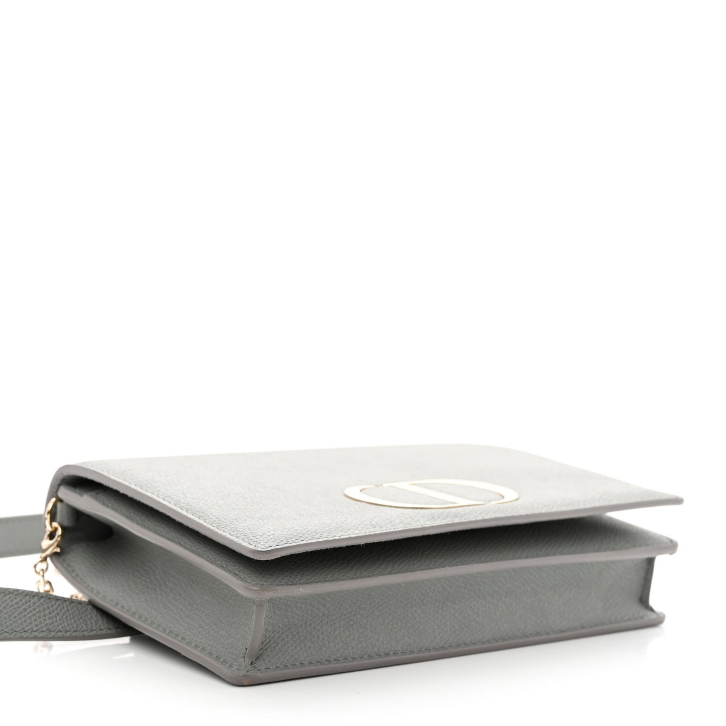 Grained Calfskin 30 Montaigne 2 in 1 Pouch Grey
