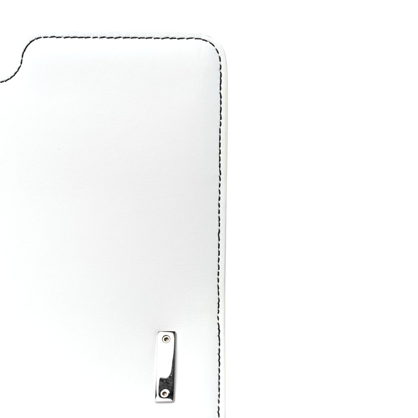 Calfskin Monogram Embossed Small TB Chain Bag Optic White