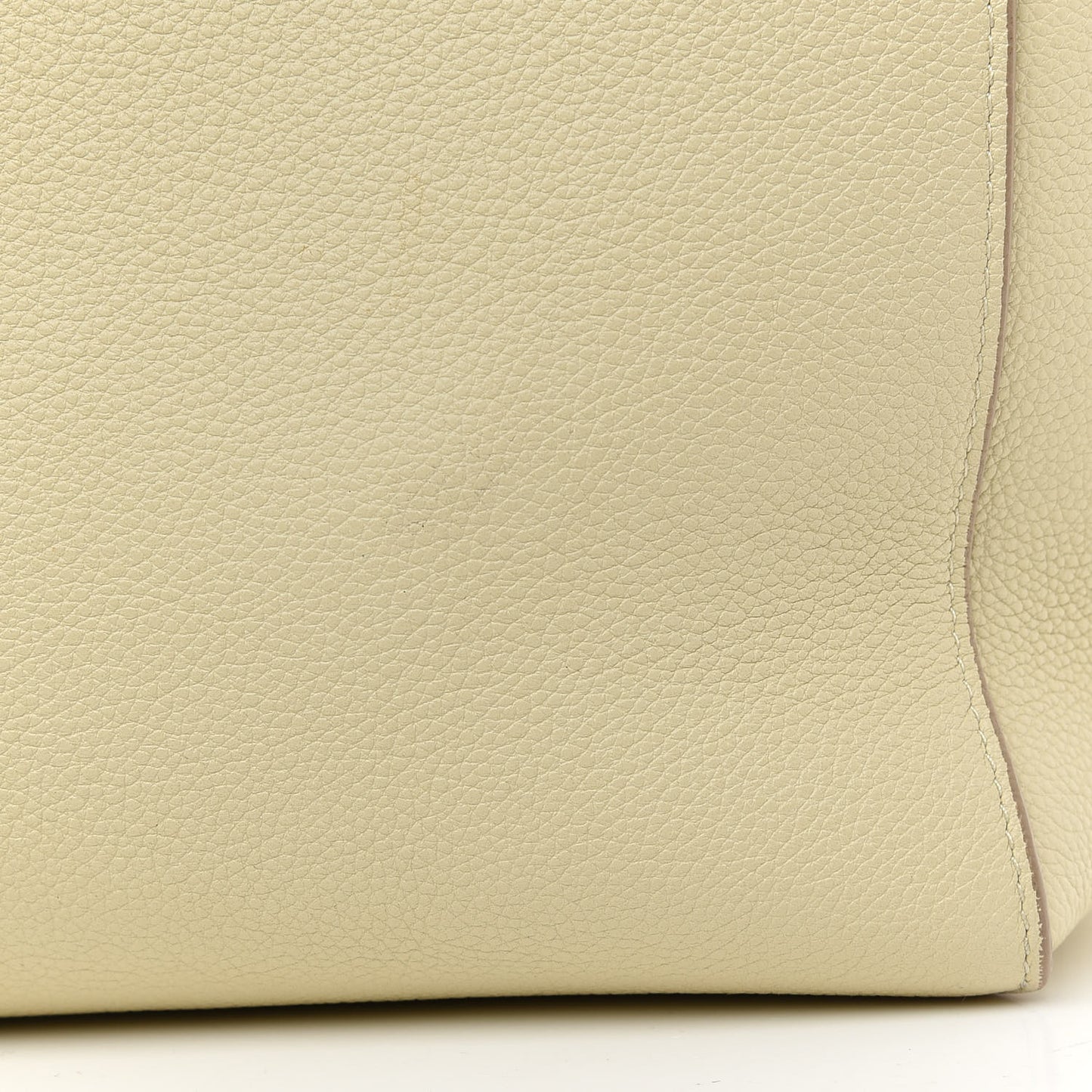 Soft Grained Calfskin Small Belt Cabas Phantom Vanilla