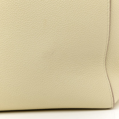 Celine Soft Grained Calfskin Small Belt Cabas Phantom Vanilla 11 of 14