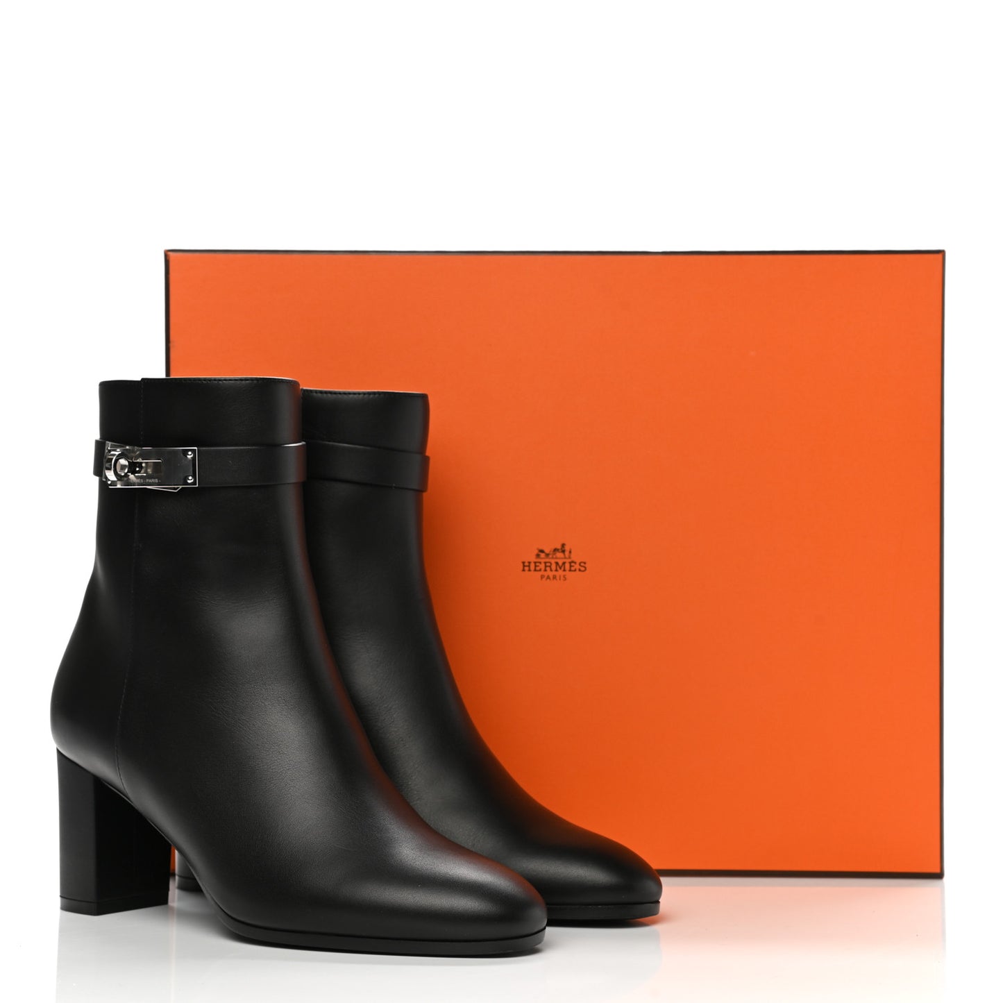 Calfskin Saint Germain Ankle Boots 37.5 Black