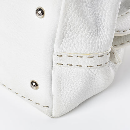 Fendi Calfskin Romano Selleria Adele 1328 Bag White 25 of 38