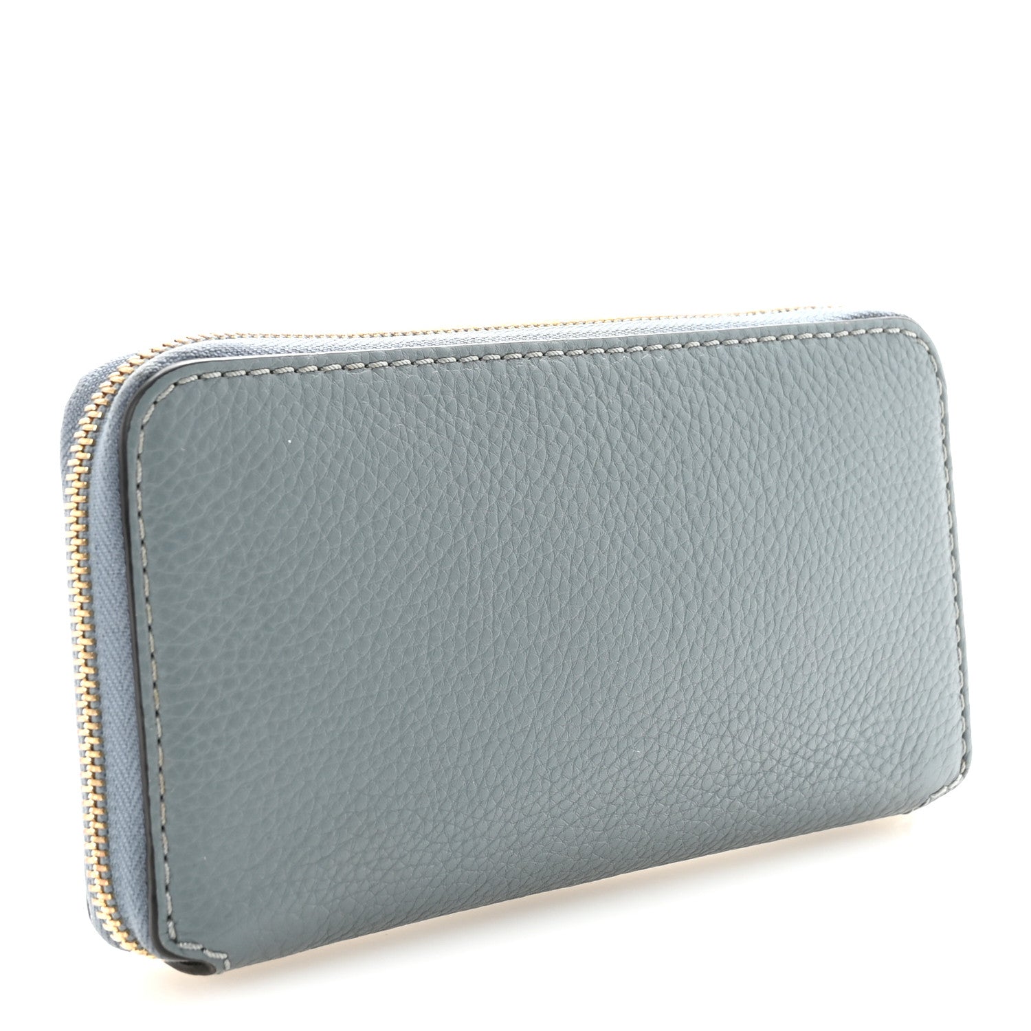 Chloe Grained Calfskin Marcie Long Zip Around Wallet Cloudy Blue 3 of 6