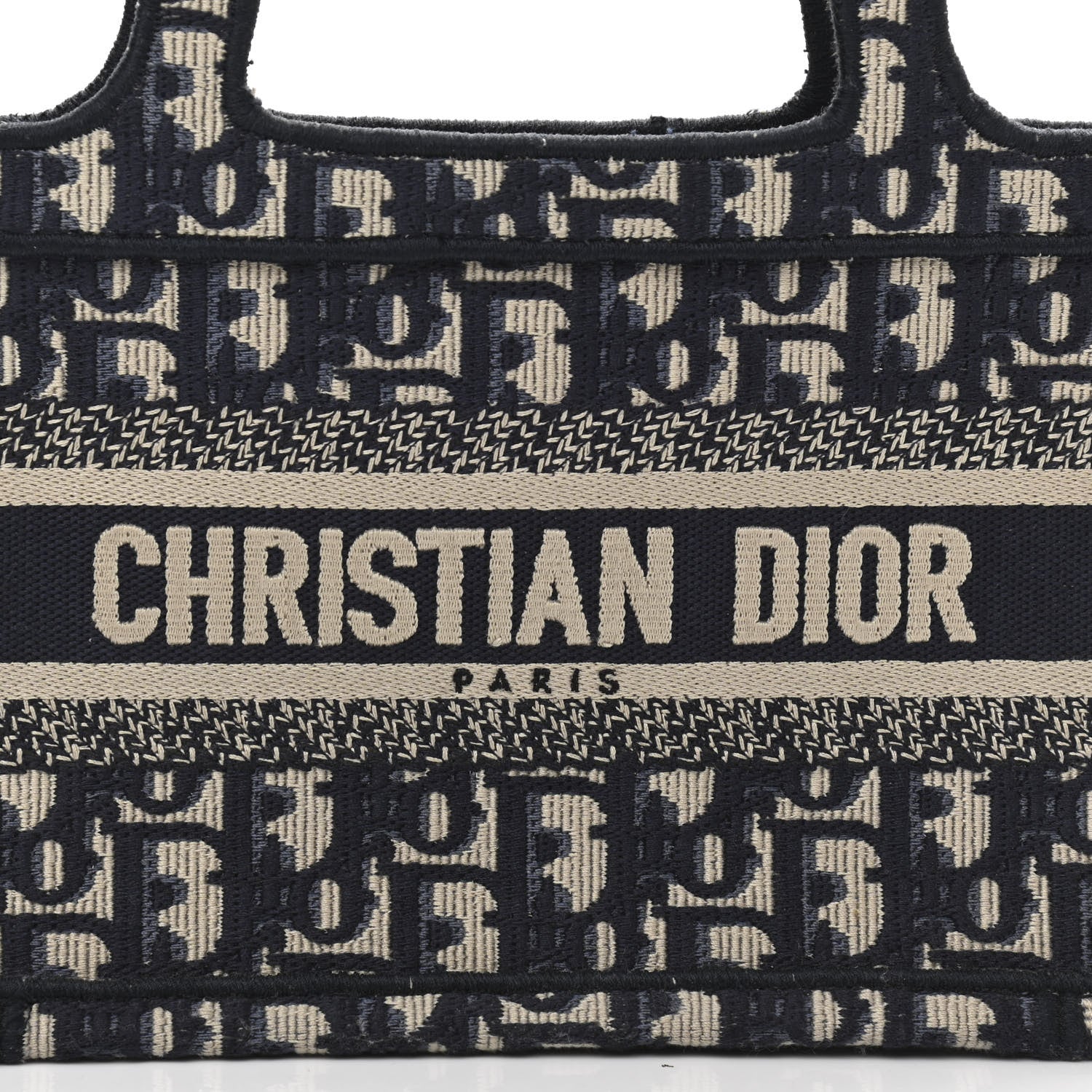 Christian Dior Oblique Mini Book Tote Blue Multicolor 10 of 14